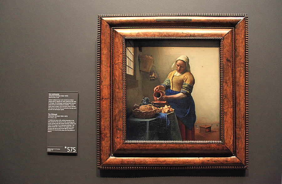 Het melkmeisje van Vermeer